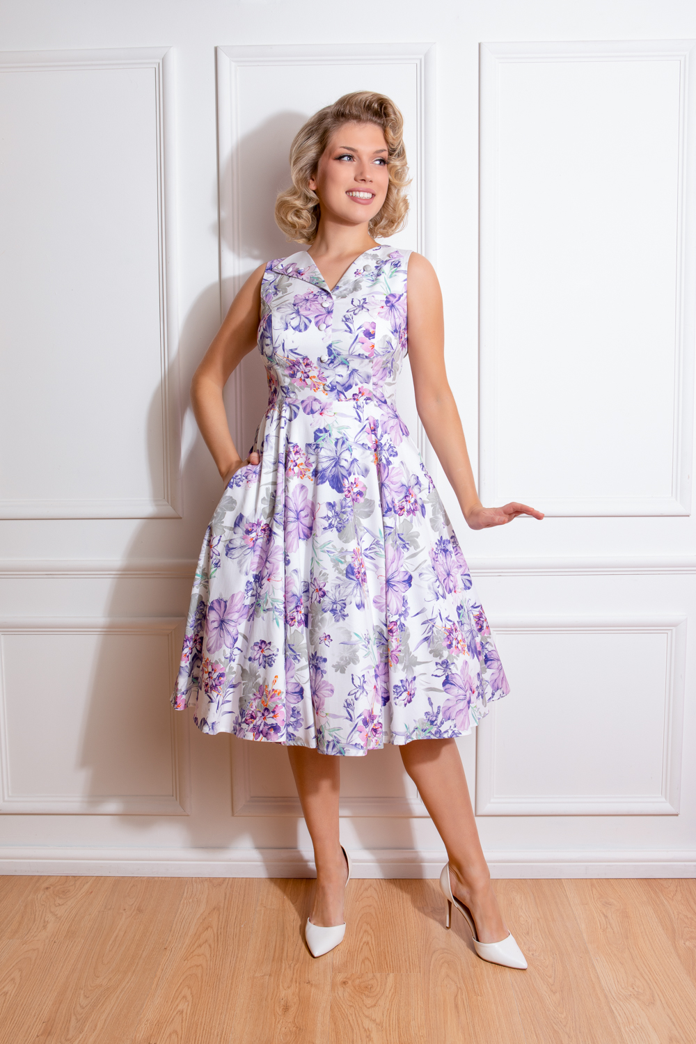 Lucie Floral Swing Dress